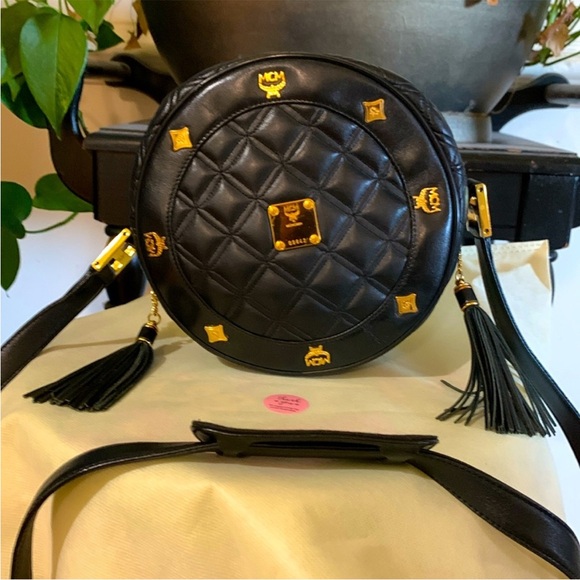 MCM Limited Edition Tamborine Crossbody with tassels